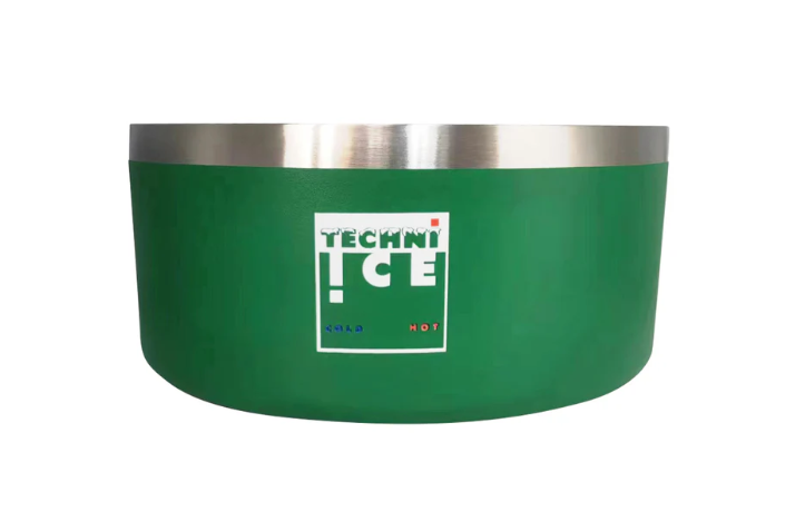 New 2024 Model Techni Ice 950ml (32 oz.) Dog Bowl in Emerald Stainless Steel