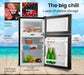 GECKO 95L Portable Upright Fridge Refrigerator 12V/24V/240V Caravan Motorhome - Outbackers