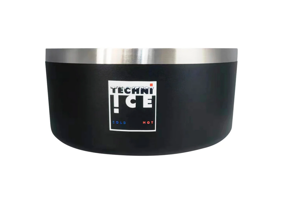 New 2024 Model Techni Ice 950ml (32 oz.) Dog Bowl Black Stainless Steel 6 Years Warranty *FRESH STOCK JUST ARRIVED