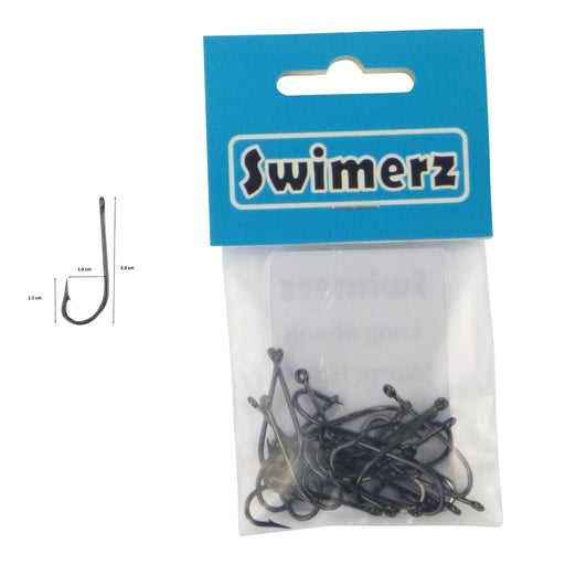 Swimerz 0/2 Long Shank Worm Hook 25 Pack - Outbackers