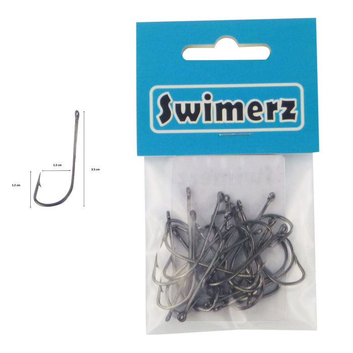 Swimerz 1/0 Long Shank Worm Hook 25 pack - Outbackers