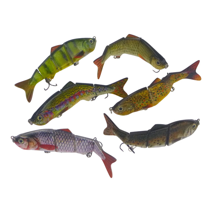 Finesse Naturals 4 Segment Swimbait, 110mm, Redfin - Outbackers