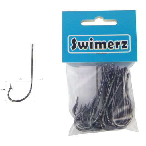 Swimerz 5/0 Long Shank Worm Hook 25 Pack - Outbackers