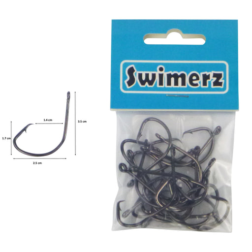 Swimerz 5/0 Offset Circle Hook 25 pack - Outbackers
