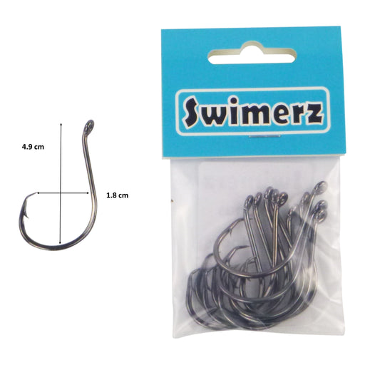 Swimerz 8/0 Octopus Circle Hooks, 10 pack - Outbackers