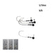 Vike 1/16 oz Round Jig Head with a Size 3/0 Hook Tungsten, 4 pack - Outbackers