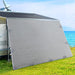 4.0M Caravan Privacy Screens 1.95m Roll Out Awning End Wall Side Sun Shade - Outbackers