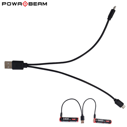 Powa Beam Dual USB Battery Charging Cable - Outbackers