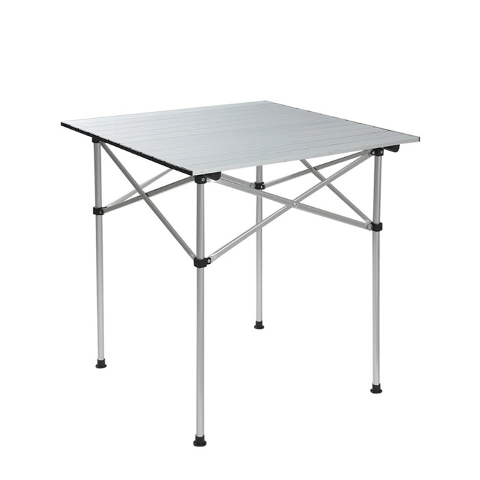 Weisshorn Camping Table Roll Up Aluminum Portable Desk Picnic 70CM - Outbackers