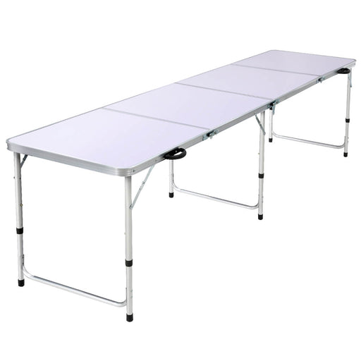 Weisshorn Camping Table Folding Aluminum Portable BBQ Outdoor 240CM - Outbackers