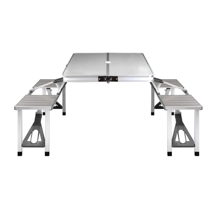 Weisshorn Camping Table Folding Aluminum Portable Outdoor Picnic 85CM - Outbackers