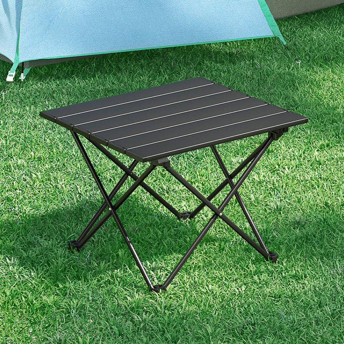 Weisshorn Folding Camping Table 40cm Aluminium Portable Outdoor Picnic BBQ - Outbackers