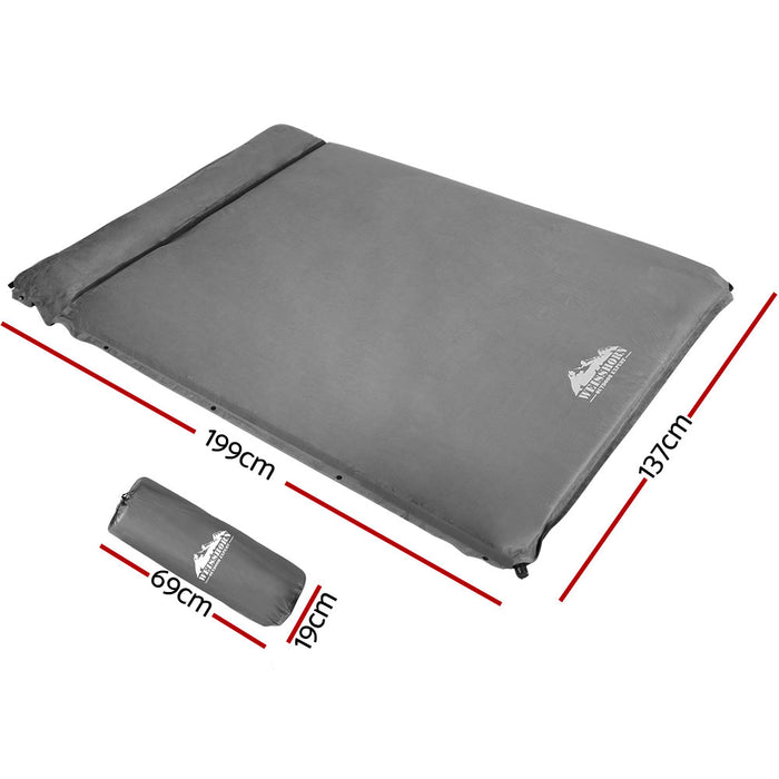 Weisshorn Self Inflating Mattress - Grey - Outbackers