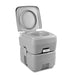 Weisshorn 20L Portable Outdoor Camping Toilet - Grey - Outbackers