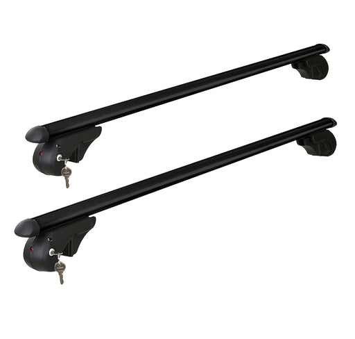 Universal Car Roof Rack 1080mm Cross Bars Aluminium Black Adjustable  Car 90kgs load Carrier - Outbackers