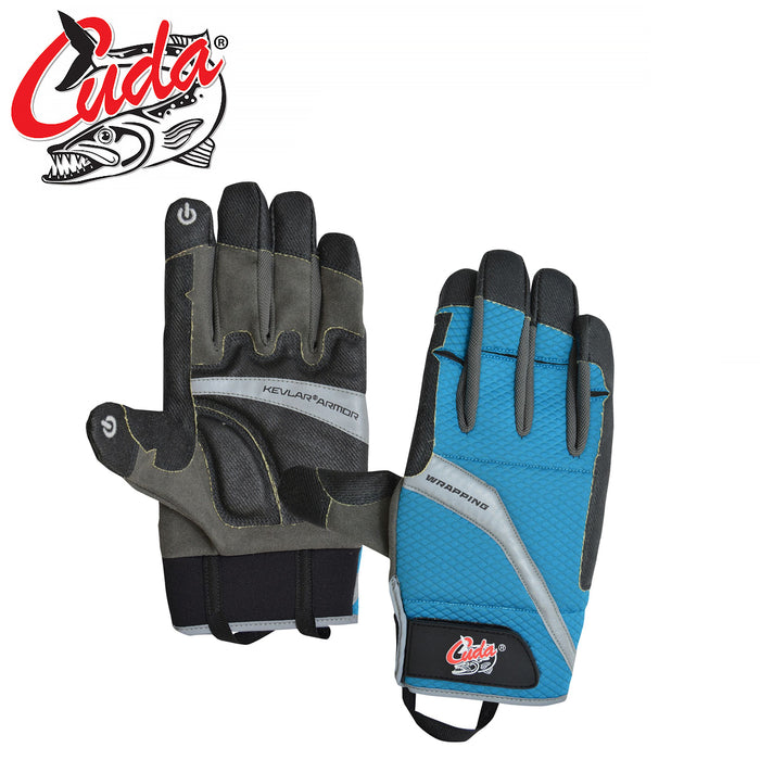 Cuda Kevlar Armor Wire Wrapping Gloves - XL - Outbackers