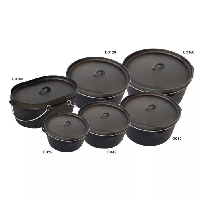 10qt OVAL DUTCH OVEN PRESEASONED - Outbackers