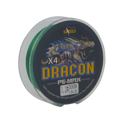 Samdely Dracon X4 Braid, Dark Green, #1.2, 15lb, 300Mtr - Outbackers