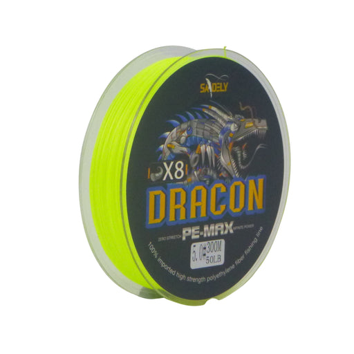 Samdely Dracon X8 Braid, Yellow, #2.0, 25lb, 300Mtr - Outbackers