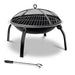 Fire Pit BBQ Charcoal Smoker Portable Outdoor Camping Pits Patio Fireplace 22" - Outbackers