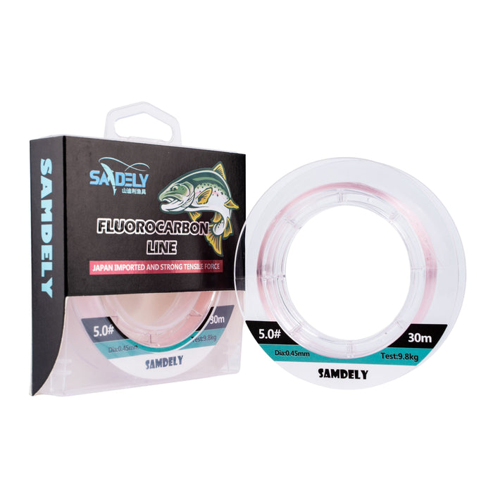 Samdely Pink Fluorocarbon, #4.0, 15lb, 30Mtr-0