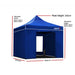 Instahut Gazebo Pop Up Marquee 3x3 Folding Wedding Tent Gazebos Shade Blue - Outbackers