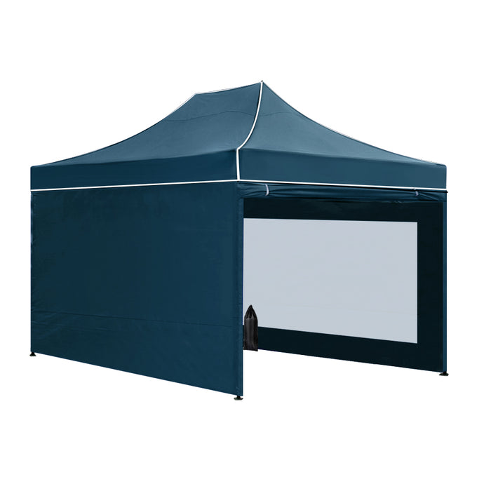 Instahut Gazebo Pop Up Marquee 3x4.5 Folding Wedding Tent Gazebos Shade Navy - Outbackers