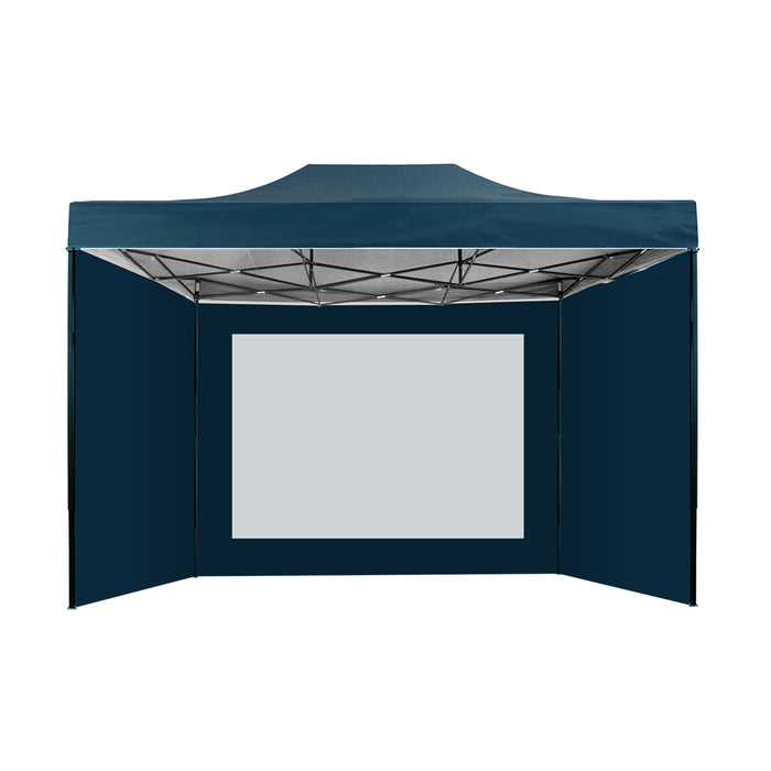 Instahut Gazebo Pop Up Marquee 3x4.5 Folding Wedding Tent Gazebos Shade Navy - Outbackers