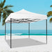 Instahut Gazebo Pop Up Marquee 3x3 Outdoor Tent Folding Wedding Gazebos White - Outbackers