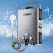 Devanti Portable Gas Water Heater 8LPM Outdoor Camping Shower Grey - Outbackers