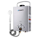 Devanti Outdoor Gas Water Heater Portable Camping Shower 12V Pump Silver - Outbackers