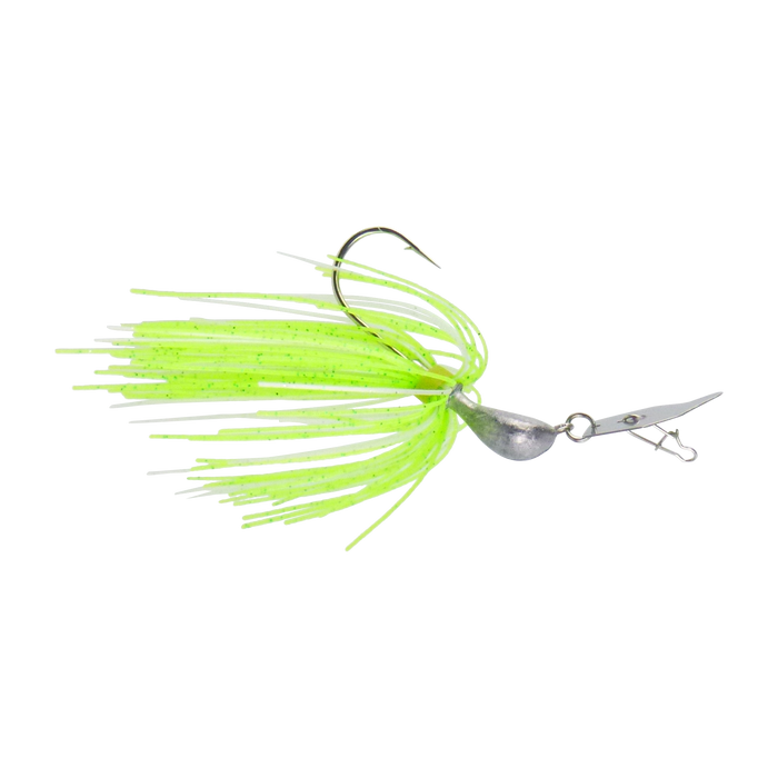 Dekoi 7gm Bladed Swim Jig, Chatterbait, Green Flash, 2 pack - Outbackers