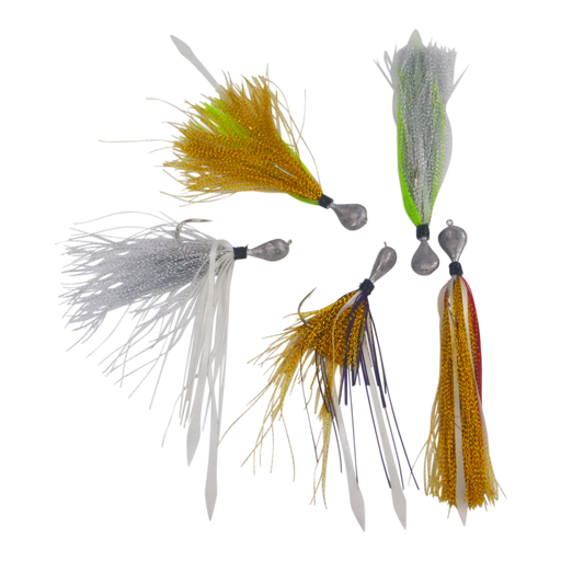 Artizan Flashtail Jigs, 28gm, Silver Lime, 2 pack - Outbackers