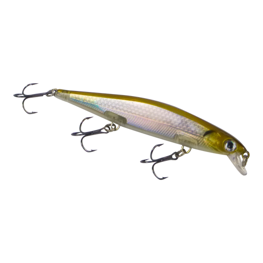 Finesse 'Chudan' 110mm Sinking/Diving Minnow, Silver Gold - Outbackers