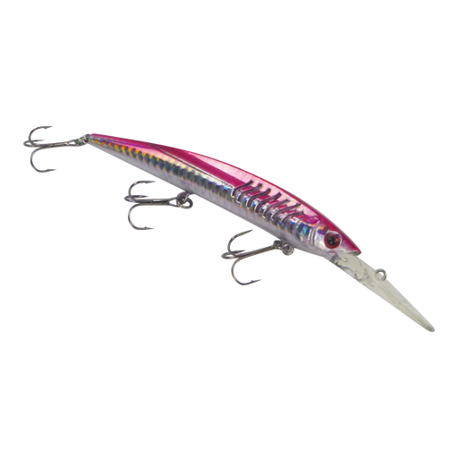 Finesse 'Flash Minnow' Magenta Silver, 150mm Deep Diving Lure - Outbackers