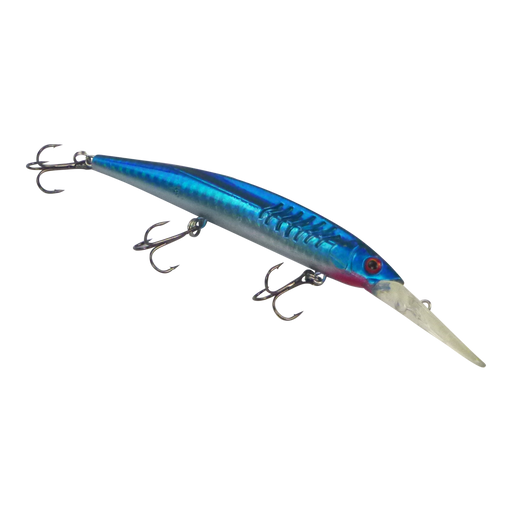 Finesse 'Flash Minnow' Blue Flash, 150mm Deep Diving Lure - Outbackers