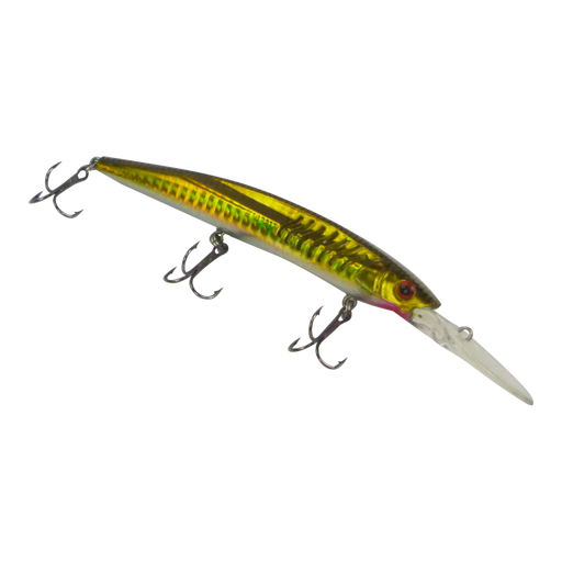 Finesse 'Flash Minnow' Gold Flash, 150mm Deep Diving Lure - Outbackers
