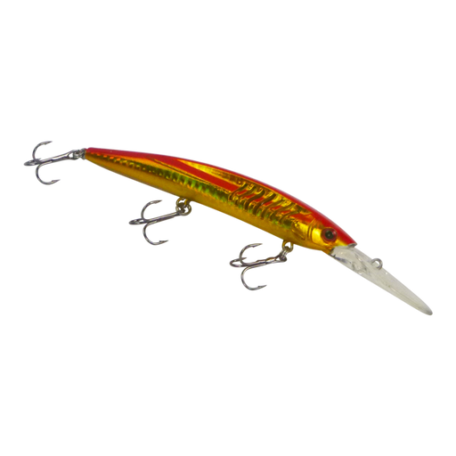Finesse 'Flash Minnow' Red Gold, 150mm Deep Diving Lure - Outbackers