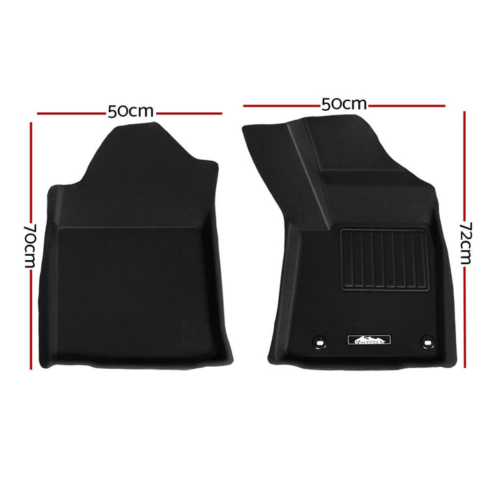 Weisshorn Car Rubber Floor Mats Compatible For Toyota Hilux Dual Cab 2015-2022 - Outbackers