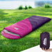 Weisshorn Sleeping Bag 136cm Kids Camping Hiking Winter Pink - Outbackers