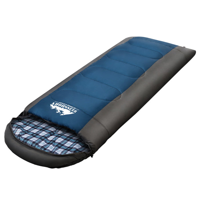 Weisshorn Sleeping Bag Camping Hiking Tent Winter Outdoor Comfort 0 Degree Navy - Outbackers