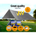 Instahut 3x4.5m Tarp Camping Tarps Poly Tarpaulin Heavy Duty Cover 180gsm Silver - Outbackers