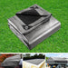 Instahut 3x4.5m Tarp Camping Tarps Poly Tarpaulin Heavy Duty Cover 180gsm Silver - Outbackers