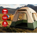 Weisshorn Family Camping Tent 4 Person Hiking Beach Tents Green - Outbackers