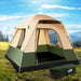 Weisshorn Family Camping Tent 4 Person Hiking Beach Tents Green - Outbackers