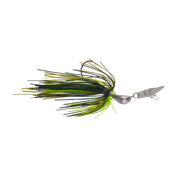 Dekoi 7gm Bladed Swim Jig, Chatterbait, Tree Frog, 2 pack - Outbackers