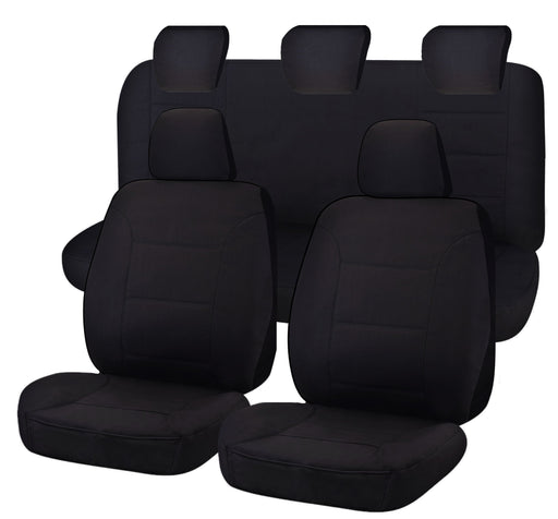 Seat Covers for MAZDA BT-50 FR UR 09/2015 - 06/2020 DUAL CAB FR BLACK CHALLENGER - Outbackers