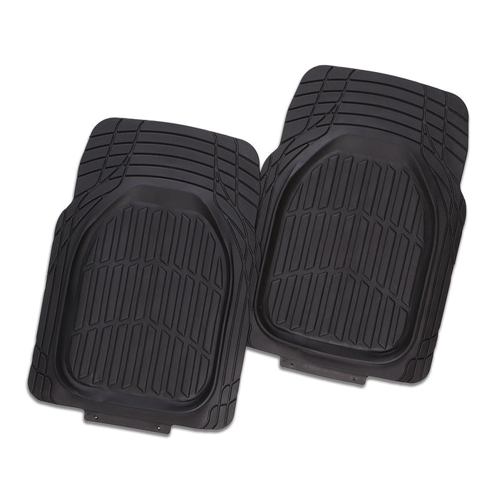 CMT Car Mats TUFF 2 Piece Rubber Black - Outbackers