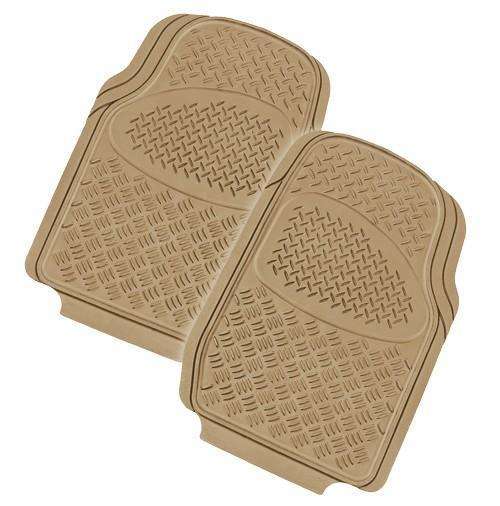 VELOCITY 2-Piece Car Mat - MOCHA [Rubber] - Outbackers