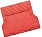 ALUMINIUM LOOK 1-Piece Boot Mat - RED [Rubber/Aluminium Look] - Outbackers